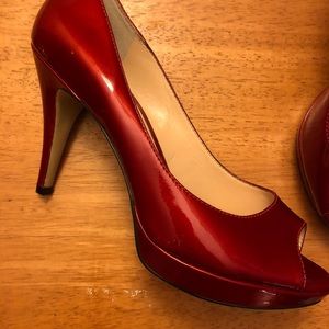 Enzo Angiolini Candy Apple Red High Heels 👠